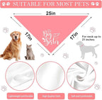 Big Sister Big Brother Dog Bandanas, Adjustable Double Sided Pet Bandana for Pregnancy Announcement, Triangle Scarf for Small Medium Large Dogs, Puppy Sibling Reveal Accessories 2 Pack