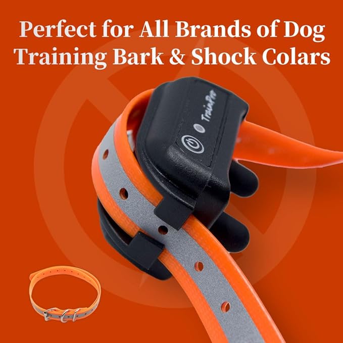 Universal 27 ½” X ¾” Replacement Band Strap for Dog Training Collar - Adjustable Waterproof TPU for Remote E-Collar, Static/Vibration Shock Trainer