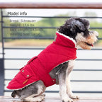 KYEESE Dog Coat Soft Pet Sweater for Cold Weather Warm Pet Winter Puffer Coat with Leash Hole Waterproof Dogs Jacket with Fleece Lined Windproof Dog Coats for Small Dogs Thick Pets Clothes with Pocket