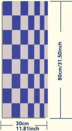 Wall Cat Scratcher for Indoor Cats - Reusable & Damage-Free Wall-Mounted Fabric Scratching, DIY for Furniture and Wall Protection (11.81''x31.50'', Purple Mosaic Check Pattern)