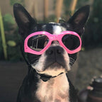Petleso Dog Goggles Medium Breed, Small Dog Sunglasses Pet Eye Protection Windproof Anti-UV for Small to Medium Dogs, Pink