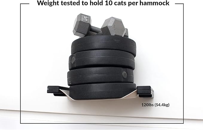 Catastrophic Creations Deluxe Cat Fort Cat Tower – Cat Condo Fort w/Escape Hatch, 4 Cat Hammocks, & Cat Scratching Post – Durable Bamboo Cat Wall Furniture - Wall Mounted Cat Tree for Indoor Cats