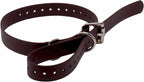 Educator Biothane Dog Collar, Waterproof, Odorproof, Metal Buckle and D Ring, Adjustable for Custom Fit, Cool and Comfortable, for Small, Medium, or Large Dogs, 3/4-Inch, Brown