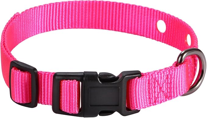 1 Inch Dog Shock Collar Replacement Strap with 2 Holes - Compatible with Most Brands of Ecollar Dog Fences and Training Collars, Pink
