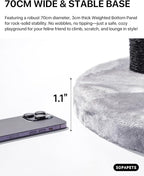 Extra Large Cat Tree for Maine Coon,65 Inches Tall Cat Tree Tower for Indoor Cats Large Adult 20 lbs,XXL Heavy Duty Luxury Sturdy Cat House with Big Hammock,Sisal Scratching Post,Condo