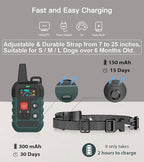 Citronella Dog Training Collar with Remote & 1* Spray Refill, 4 Modes Beep/Vibration/Spray/Spray Enhancement, Humane Safe Dog Bark Collar, Waterproof Spray Collar, Range 300M 【Only Work with Remote】