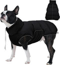 FUAMEY Dog Puffer Jacket for Small Dogs,Dog Cold Weather Coats Dogs Down Jackets Waterproof Pet Snowsuits Warm Puppy Winter Vest Turtleneck Pets Adjustable Jackets Coats Black S