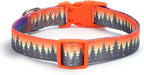 Dog Collar with Leash Airtag Holder Case Set - Dog Collars for Male Female Boy Girl Puppy X-Small Small Medium Large Dogs Walking Running Training - Forest/XS