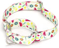 Serijoars Adjustable Martingale Dog Collar Heavy Duty Nylon Dog Collar for Medium Large Dogs Walking Training Boy and Girl Dogs (NO6, M)