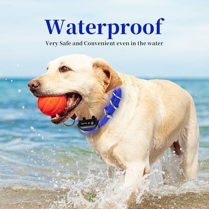 Universal 27 ½” X ¾” Replacement Band Strap for Dog Training Collar - Adjustable Waterproof TPU for Remote E-Collar, Static/Vibration Shock Trainer, Fits Most Bark Control Devices (Blue)