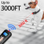 Dog Shock Collar-3000FT,Shock Collar for Dogs with Remote Control, 3 Modes (Beep, Vibration, Static) 2 Dogs Rechargeable Bark Collar for Small, Medium, Large Dogs | Humane Anti-Bark Training
