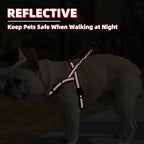 PUPTECK No Pull Dog Harness Small Sized Dog, Adjustable Reflective Pet Vest Harness with Bungee Handle, Escape Proof No Choke Harness for Small Dogs Walking Training, Red S