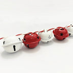Pack of 50 Small Bells for Crafts, 1 Inch Red and White Jingle Bells Little Bells for Crafting Dog Training Doorbell Cat Collar Christmas Tree Wedding Decorations (Red and White)