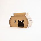 Carlson Cat Camper with Scratching Pad, Includes One Cat Door, Three Paw Windows, and One Cat Scratching Pad