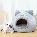 Cat Beds for Indoor Cats, Cozy Cat Cave Bed Dog House Cats Tent with Removable Cushion Pillow, Soft Warm Pet House Puppy Bed, Cute Pet Nest for Kitten Small Dog (Pink, XL-15.75x15.75x15.75 Inches)
