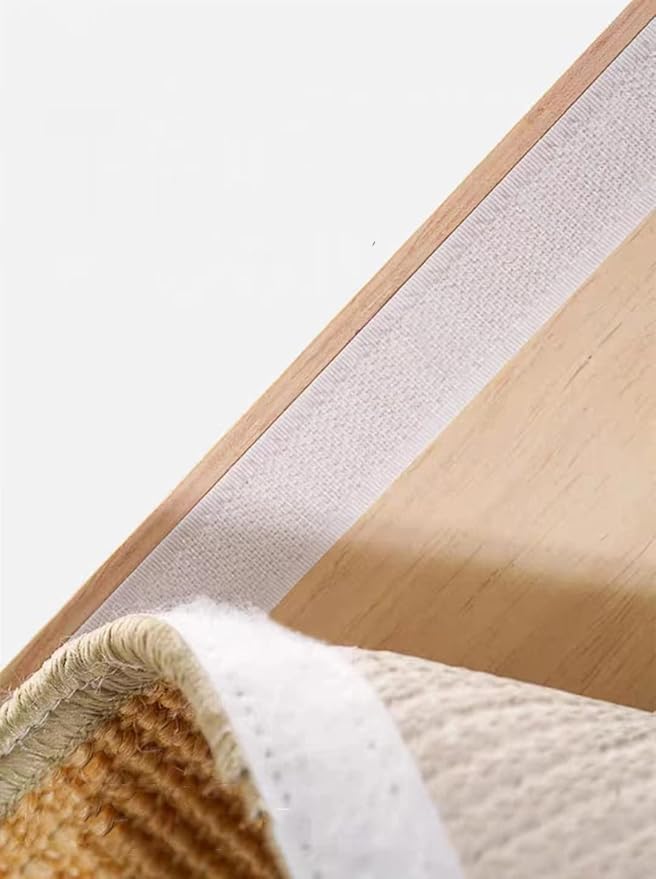 SHENGOCASE 4-Pack 10" x 19.7" Sisal Cat Scratching Mat Pad with Hook & Loop Tapes for Wall Couch, Window Perch, Cat Wall Furniture Shelve