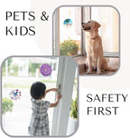 Screen Door Magnets Double Sided – Keep People, Kids, and Dogs from Running into a Screen Door. Saver - Robbins Aria Sunflower
