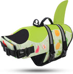 ASENKU Dog Life Jacket - Pet Safety Vest for Swimming & Boating, Shark Life Jacket with Floatation, Dog Lifesavers Swimsuits for Small Medium Large Dogs (Fruit, XS)