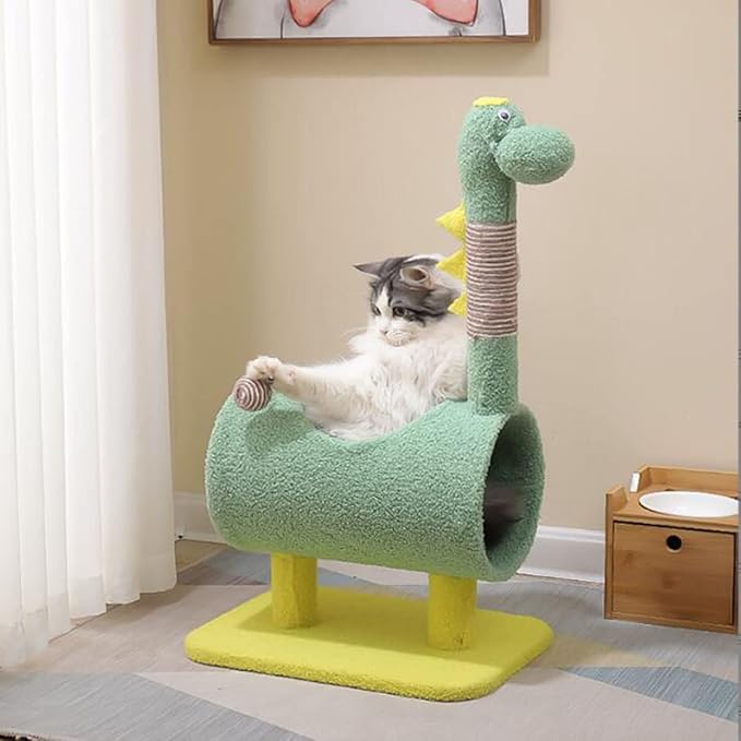 Cat Tree Tower, Cute Unique Modern Cat Tree, Small Space Cat Tree Tower, Simple Floor to Ceiling Cat Activity Trees, Cat Tree Cat Toy for Indoor Cats
