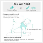 Joytale Small Dog Harness, Breathable Mesh Step-in Vest, Reflective Soft Padded Harnesses for Small and Medium Dogs, Teal, L