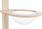 Trixie Mateo Wall Mounted Cat Tree – Jute & Plush Wall System with Hammock, Condo & Platforms – Compact Cat Furniture for Indoor Cats – Natural/White, 25.59" x 21.65" x 54.33"