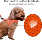 Plutus Pet No Pull Dog Harness with Breathable Mesh Padded, Adjustable Reflective Escape Proof Dog Harness, Quick Fit Dog Vest Harness for Small Medium Large Dogs(XS, Orange)