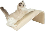 Best Pet Supplies Catify Cat Scratcher, Fun Interactive Scratchers, Posts, Poles, Claw Safe, Furniture Saver Indoor Play Support Natural Cat Behaviors Heavy Duty - Ramp (Cream), 15 x 9