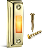 Dreyoo Metal Doorbell Push Button, Heavy Duty Metal Door Bell Wired Button LED Lighted Wall Mounted Doorbell Push Buttons for Home, Universal Garage Door Opener Switch Property in Copyright(Gold)