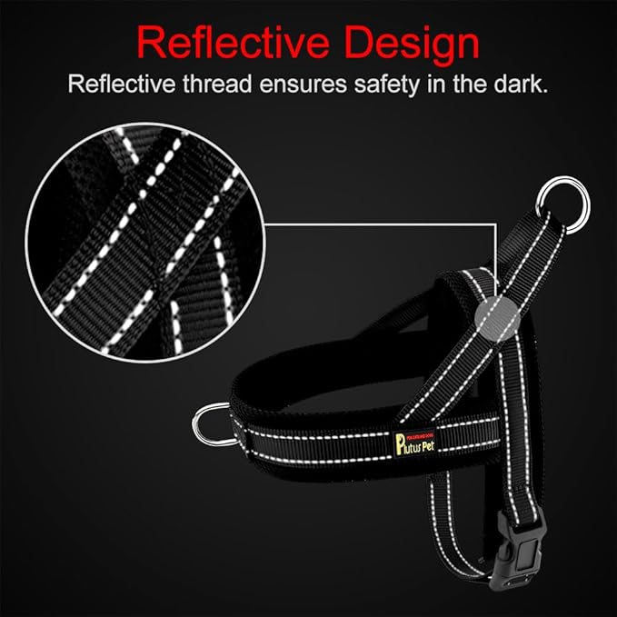Plutus Pet No Pull Dog Harness with Breathable Mesh Padded, Adjustable Reflective Escape Proof Dog Harness, Quick Fit Dog Vest Harness for Small Medium Large Dogs(XXS, Chocolate)