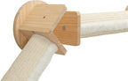 Trixie Cat Wall Furniture Set 4 - Cat Wall Scratcher, Climbing Shelves - 2 Sisal Rope Scratching Posts - Elevated Shelf - Natural/White