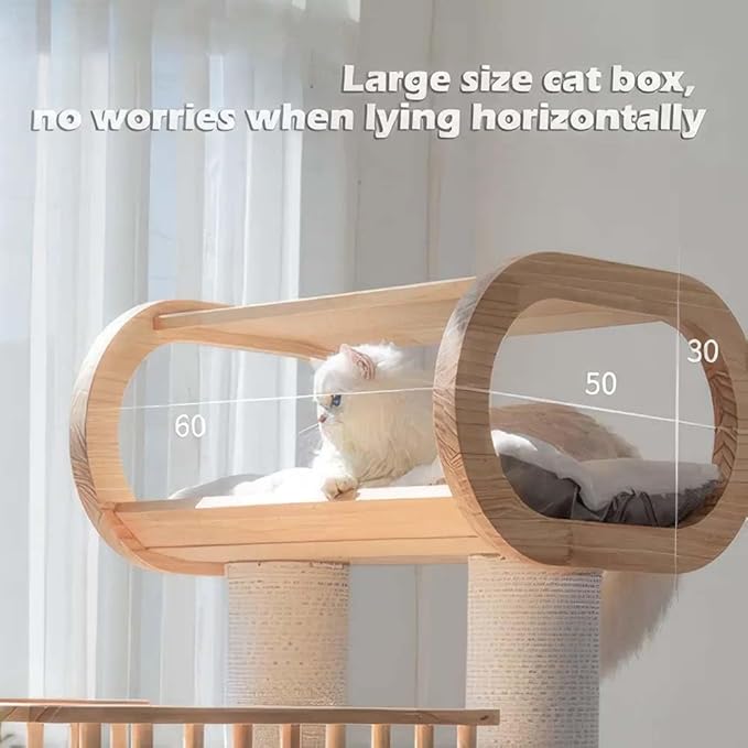 Large Wooden Tree Tower for Cat