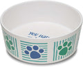 Loving Pets Dolce Moderno Ceramic Look Dog Bowl – Modern Melamine Dog Food Bowl & Dog Water Bowl – Durable, Non-Slip Pet Dish for Small & Medium Dogs – Dishwasher Safe Dog Bowl (Small, 16 oz)
