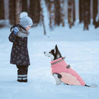 Lelepet Dog Coat Warm Dog Winter Coat Waterproof Dogs Jacket with Harness Built in Reflective Pet Fleece Vest Zip-Up Cold Weather Coats for Small Dogs Turtleneck & Windproof Coats Chihuahua Pink XS