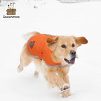 Queenmore Cold Weather Dog Coats Loft Reversible Winter Fleece Dog Vest Waterproof Pet Jacket Available in Extra Small, Small, Medium, Large Extra Large Sizes Orange