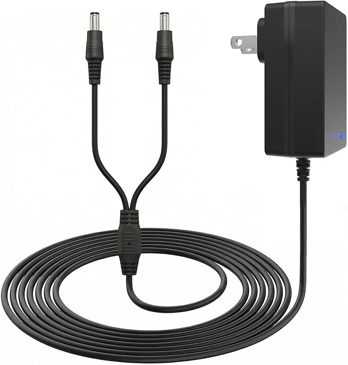 E Collar Charger Dual Lead for Mini Educator 300 400 ET-300 ET-400 Dog Training Collar, Replacement Power Adapter Charging Cable