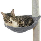 SHENGOCASE 13" Grey Basket Lounger Hammock Bed for Cat Tree Tower Replacement, 5-Pack Hanging Toys with Elastic Strings, Cat Tree Accessories Hammock Attachment (Grey)