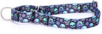 Serijoars Adjustable Martingale Dog Collar Heavy Duty Nylon Dog Collar for Medium Large Dogs Walking Training Boy and Girl Dogs (M, Skullhead)