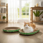 B Kitty Scratcher Cat Bed, Fun for Your Purr-FECT Feline (B-Scratcher Oval/Round Pack x 2)
