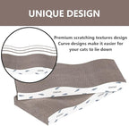 Cat Scratcher 4 PCS Pad, Cardboard with Premium Reversible Scratch Textures Design Wide Durable Scratching Pad