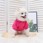 KOOLTAIL Dog Hoodie for Large Medium Small Dogs,Soft&Warm Pet Sweater with Leash Hole and Pocket Boy Girl,Puppy Fall Winter Jacket Clothes,French Pitbull Cold Weather Coat Sweatshirt,Deep Pink SM