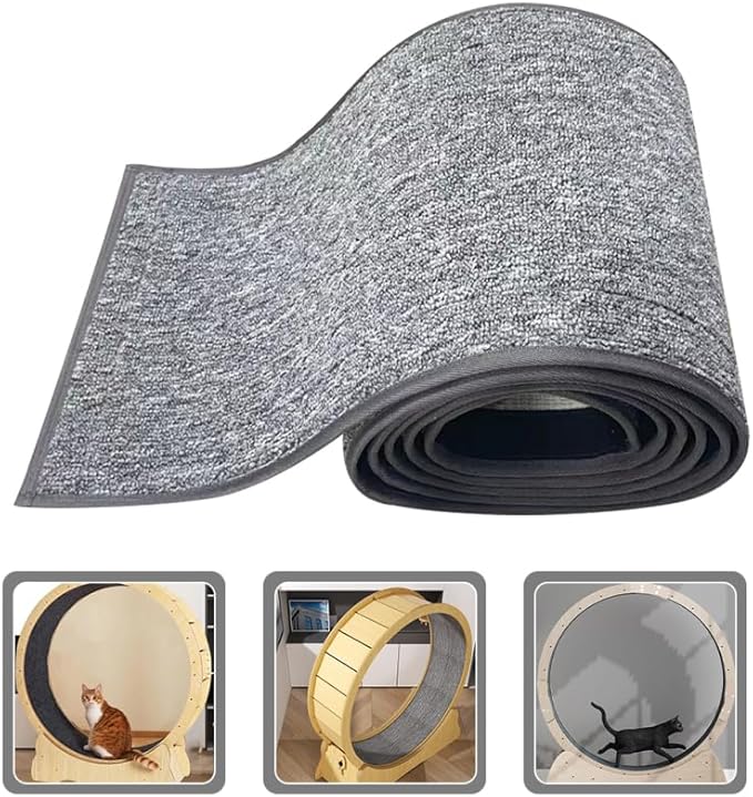 IMIKEYA Cat Wheel Replacement Pads - Soft Carpet for Cat Treadmill Wheel - Replacement Mat for Indoor Cats to Enhance Exercise and Training Experience