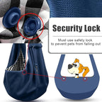 Tomkas Small Dog Sling Carrier - Cat Sling Carrier - Classic Pocket & Classic Strap - for 3-10 lbs Pets(Darkblue)