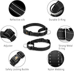 PLUTUS PET Reflective Martingale Collar with Quick Snap Buckle,No Pull Dog Choker Collar for Small Medium Large Dogs,S,Black