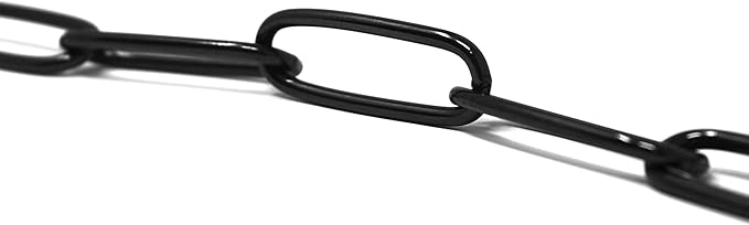 Herm Sprenger Black Stainless Steel Long Link Fur Saver Dog Training Collar | No-Pull Slip Chain for Small Medium Large Dogs for Easy Control Made in Germany | 3mm, 57cm (22in)