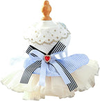 Furbabycare® Elegant Sweet Fashion Puppy Dog Blingbling Princess Skirt Pet Dog Lace Cake Camisole Tutu Dress J-Blue X-Small