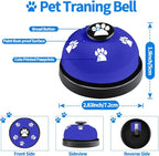 3 Pack Dog Doorbells, Pet Training Bells for Outside Potty Training and Communication, Bell for Dog Cat Puppy Interactive Toys (Dark Blue, 3 Pack)