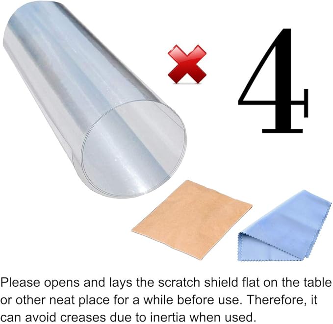 In hand Furniture Scratch Guards, 4PCS X-Large Premium Flexible Vinyl Cat Couch Protector Guards with Pins No Adhesive for Protecting Your Upholstered Furniture, Cat Scratch Deterrent Pad