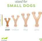 Benebone Wishbone Durable Dog Chew Toy for Aggressive Chewers, Real Chicken, Made in USA, Small, for Any breed