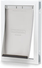 PetSafe Freedom Aluminum Pet Door for Dogs and Cats, Medium, White, Tinted Vinyl Flap