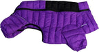 Warm Dog Coat, Waterproof Windproof Reflective Jacket - Zippered, Adjustable Outdoor Snow Jacket for Small to Large Dogs - Purple XL